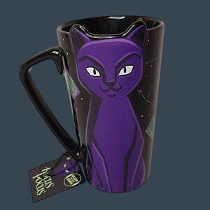 Disney Hocus Pocus Glow-In-The-Dark 16 Oz Ceramic Mug Cat Halloween Design